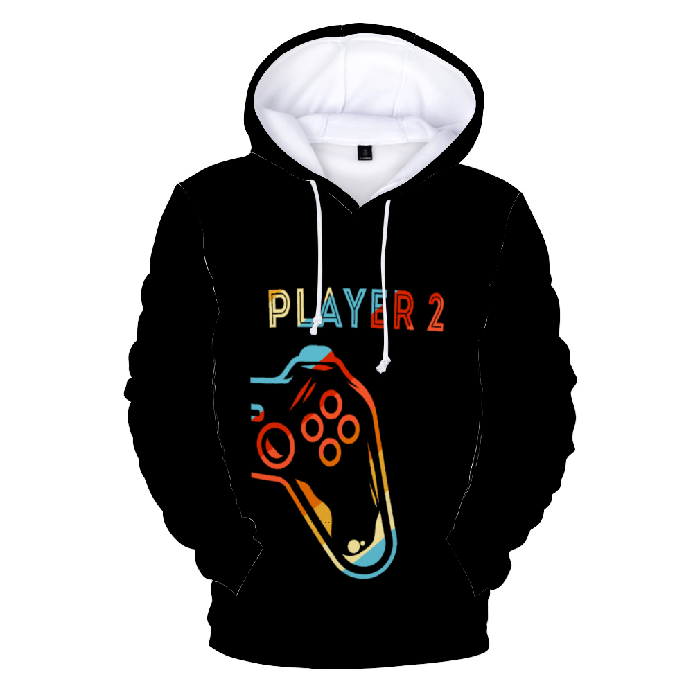 A Custom Hoodies Unisex All Over Print Plush Hoodie with Pockets, featuring a video game controller on it.